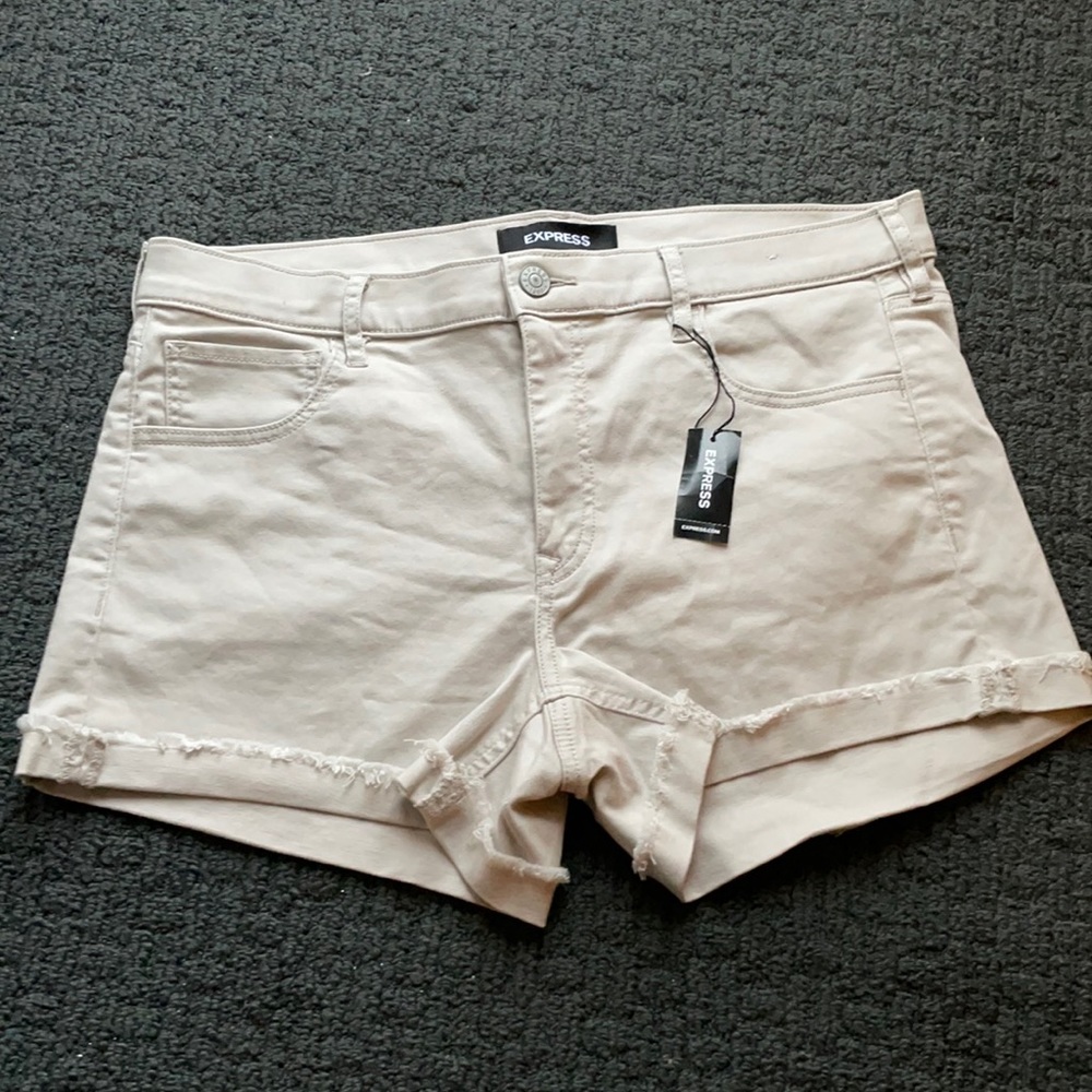 Express khaki shorts